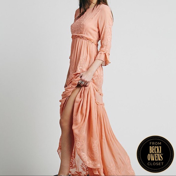 free people embroidered maxi dress